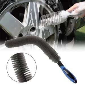 Nettoyeur de voiture Kits de lavage 60cm brosses de pneus outil de nettoyage roue brosse pneu Grille moteur jante Auto nettoie les outils