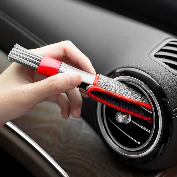 Cepillo de limpieza de coche, herramientas de limpieza de ventilación de aire acondicionado, cepillos multiusos para polvo, accesorios para coche