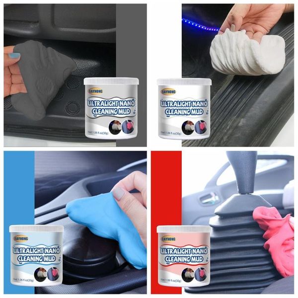 Herramientas de limpieza de coche, limpiador de Gel limpiador de 30g para teclado, elimina el polvo, barro, ultraligero, Nano Interior, reutilizable