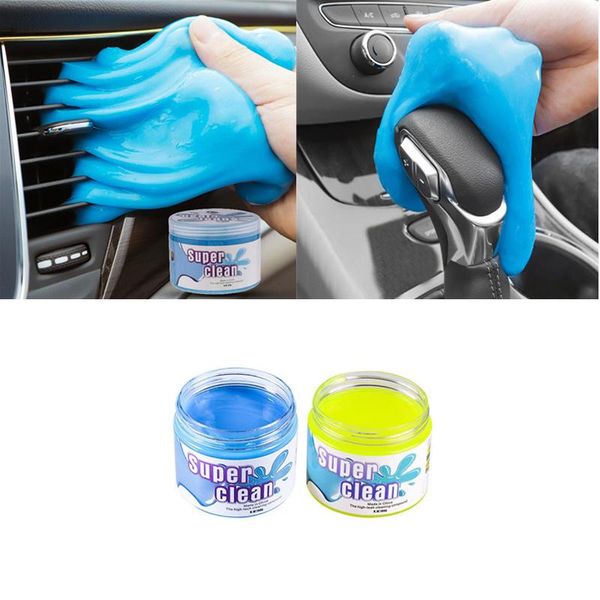 Herramientas de limpieza de coche, salpicadero Interior, limpiador para ventilación de aire, Gel de lavado, barro, teclado, ventilador, espacio de esquina, polvo, suciedad, eliminar limo, herramientas para quitar el polvo del coche