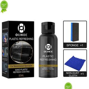 Outils de nettoyage de voiture Maintenance spécialiste du plastique Refresque Roueurs de rénovation des agents Produits Restoir Netcher avec kit de serviette éponge Dr Dhzoc