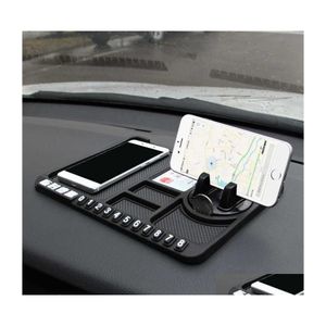 Auto -reiniging gereedschap mtifunctionele mat houder niet -slip plakkerige anti dashboard telefoonbevestiging sile dashboard kussen drop levering mobiles mot dh51d