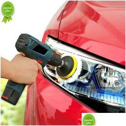 Outils de nettoyage de voiture Tampon de polissage 3/4 pouces pour M10 / M14 Laine douce Hine Cirage Polisseuse Corps Disques de polissage Accessoires Drop Delivery Automo Otodl