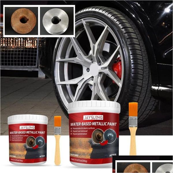 Outils de nettoyage de voiture Lavage des solutions rouille pour métal 300g convertisseur de peinture métallique à base d'eau MTI MTI But Anti-Rust Protection revêtement pr dhigr