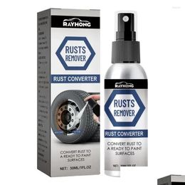 Outils de nettoyage de voiture Solutions de lavage Convertisseur de pulvérisation d'élimination de la rouille Nettoyant en métal polyvalent pour la distribution sur livraison directe Mobiles Motorcycl Dhg24