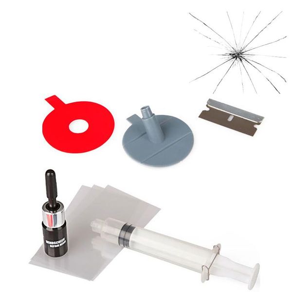 Outils de nettoyage de voiture Kit de réparation de pare-brise Pare-brise en verre automatique Réparation rapide pour toutes sortes de fissures Puces et rayuresVoiture