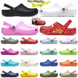 Crocs Croc Car Clog Free Shipping Dhgate Chaussures Top Quality Slides Sandals Famous Designer Femmes Hommes Platform Heels Slippers Pink All Black【code ：L】Dghate Sandale Sandles