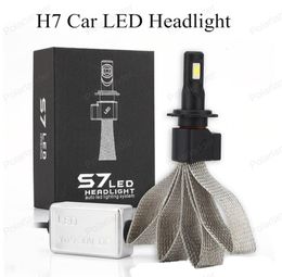 Phares de voiture COB S7 H1 60W 3200LM phare LED H1 phares de remplacement de voiture lampe à LED au xénon blanc 6000K3957901