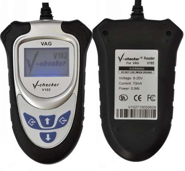 Lector de códigos de coche VAG herramienta de diagnóstico v-checker V102 diagnostica todos los sistemas electrónicos funda para AUDI SKODA SEAT Volkswagen Series2465