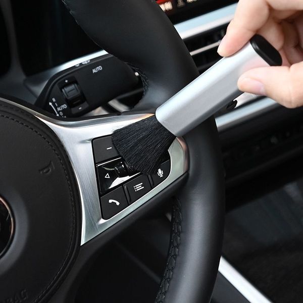 Acondicionamiento de automóviles de aire detallado detallado de cepillo de limpieza Desmontaje de polvo universal para accesorios de herramientas de cepillos de mango automático