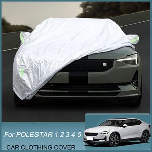 Housse de voiture pour Polestar 1 2 3 4 5 2018 – 2025, Protection étanche contre la pluie, le gel, la poussière et la neige, Anti-UV, accessoires automobiles externes