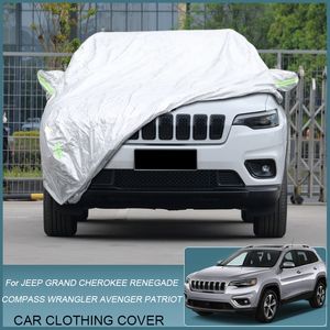 Cubierta de coche lluvia helada nieve polvo impermeable para JEEP Avenger Cherokee Commander Compass MP Grand Cherokee Patiot Renegade Wagoneer