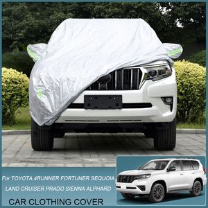 Housse de voiture Anti-UV, imperméable, anti-pluie, gel, neige, poussière, pour Toyota 4RUNNER Alphard Fortuner Land Cruiser Prado Sequoia Sienna