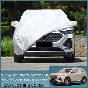 Bâche de voiture, pluie, gel, neige, pour GMW WEY BLUEMOUNTAIN MOCHA COCCA LATT MOCCHIATO COFFEE 01 02, accessoires automobiles étanches à la poussière