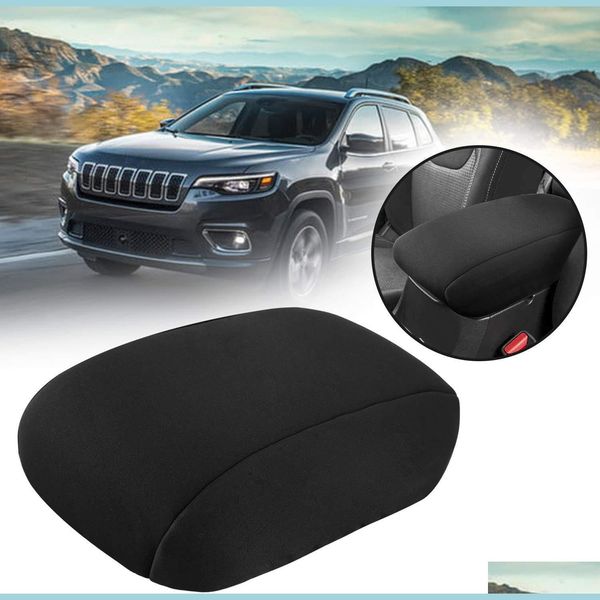 Couvertures de voiture Console Er pour Jeep Grand Cherokee 2011- Coussin d'accoudoir en néoprène Drop Livraison 2022 Mobiles Motos Accessoires extérieurs Dhjkq