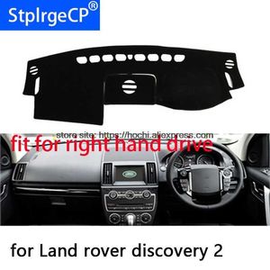 Autohoezen Voor land rover discovery 2 rechterhand drive dashboard mat Beschermpad zwart autostyling Interieur Refit sticker Mat productenHKD230628