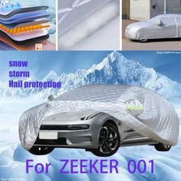 Couvertures de voitures pour Zeeker 001 Coton extérieur Autonyage épaissis pour la voiture Anti-Frêt Protection Snow Cverse