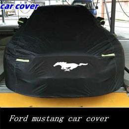 Las cubiertas de automóviles Four Season Waterproof Cover Cover Agar Anti UV Rain, adecuado para Mustang (2001-2024) T240509