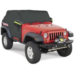 Couvertures de voitures Jeep Wrangler JK JL Hardtop 2/4 Pouteurs de voiture Couverture de cabine 2007-2021 Terming extérieur 210d Oxford Semi Protective Cover T240509