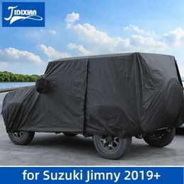 Cubiertas de automóviles Jidixian para Suzuki Jimny 2019 2020 2021 2022 2023 2024 Up Cor Cosco completo Cubierta de cuerpo al aire libre Cubierta de protección de nieve con protección solar impermeable T240509