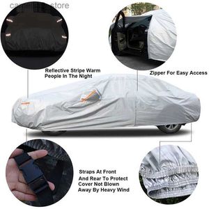 Car Covers Kayme waterproof car covers outdoor sun protection cover for reflector dust rain snow protective suv sedan hatchback full s Q231013