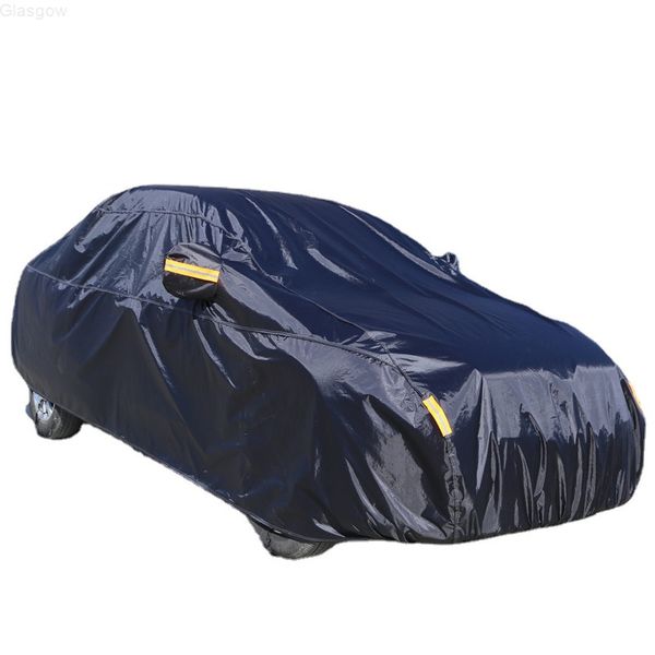 Cubiertas de coche tafetán negro Oxford tela impermeable protector solar tela impermeable camión para Ford Jeep kia J220907