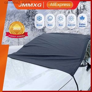 Car Covers Winter Car Snow Cover Automobile Windshield Sunshade Cover Outdoor Waterproof Anti Ice Frost Auto Protector Car Exterior Cover Q231012