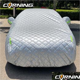 Cubiertas de automóviles Toldo de algodón de algodón al aire libre para la protección de automóvil