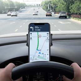 Support de téléphone portable universel pour tableau de bord de voiture, Clip de Support GPS rotatif pour Xiaomi Samsung Iphone