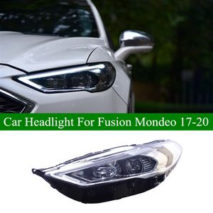 Luz principal diurna para coche para Ford Fusion Mondeo conjunto de faros LED 2017-2020 DRL señal de giro Luz De Carretera faro