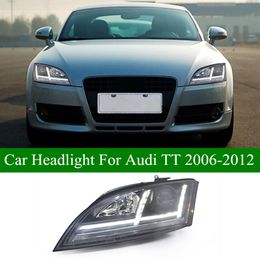 Auto daglicht voor Audi TT LED-koplichten 2006-2012 Koplampen Dynamische draai Signaal Hoge balk Auto-accessoires Lamp
