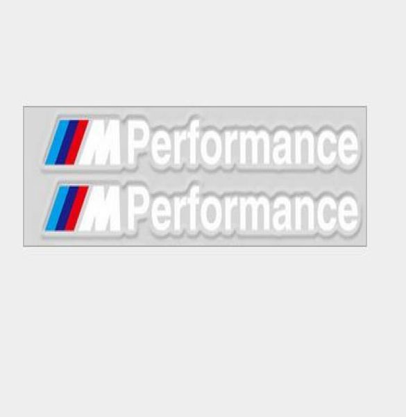 Autocollants de décoration de voiture en PVC M Power Performance, Badge d'emblème de garde-boue, autocollants pour BMW série Auto Acc4633061