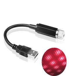 Lumières décoratives de voiture Auto LED lumière de travail véhicule toit étoile veilleuses projecteur atmosphère galaxie lampe USB lampes réglables 2895167