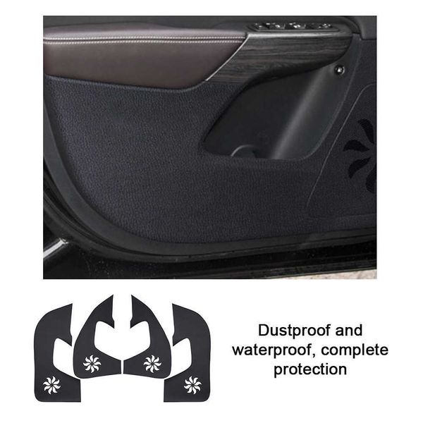 Alfombrilla antipatadas para puerta de coche para JEEP Cherokee Renegade Compass, pegatinas protectoras antisuciedad, almohadilla de 4 uds, accesorios para Interior de coche