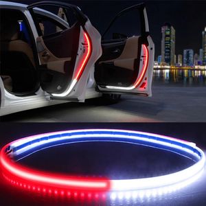 Bandes lumineuses de décoration de porte de voiture style stroboscopique lumières clignotantes sécurité 12V ouverture bande de lampe d'avertissement étanche