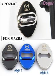 Auto deur slot Logo Emblems Badge voor Mazda 3 6 2 CX3 CX5 CX7 323 Deurslot Protector Auto -styling Accessoires4061780
