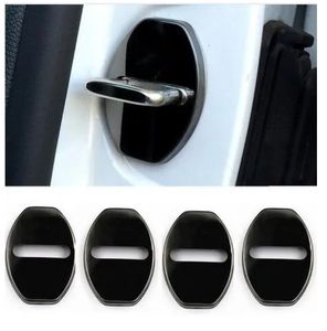 Cubierta para cerradura de puerta de coche, emblemas con logotipo para Volkswagen polo passat b5 b6 b7 golf 4 5 7 t5 tiguan, accesorios para coche