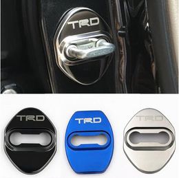 Auto deur slot dekt emblemen auto-styling voor Toyota Corolla Rav4 Auris Prius Camry Prado Auto Accessories Car Styling 4pcs/Lot