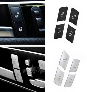Autodeurslot ontgrendel knoppen pailletten decoratieomslag stickers trim passen voor Mercedes Benz C e klasse W204 W212 Auto Accessiores2156196