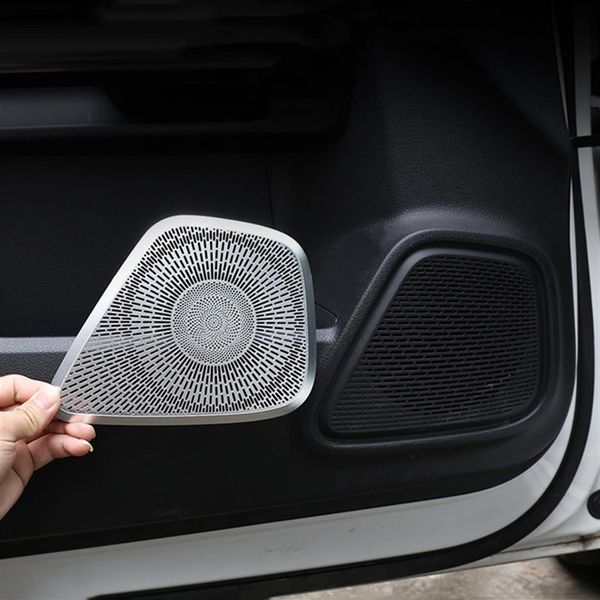 Haut-parleurs de porte de voiture cadre décoration couverture décalcomanies pour Mercedes Benz classe B W247 GLB 2020 haut-parleur garniture Stickers2389