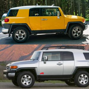 Auto -deurzijde Sticker voor Toyota FJ Cruiser Graphics Off Road Auto -stijl Window Vinyl Film Decor Decal Tuning Accessories