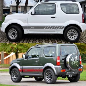 Accesorios de pegatinas de rayas laterales de la puerta del automóvil para Suzuki Jimny Sierra JB74 Baleno Grand Vitara Alto 800 Ignis SX4 Samurai SJ413 Swift