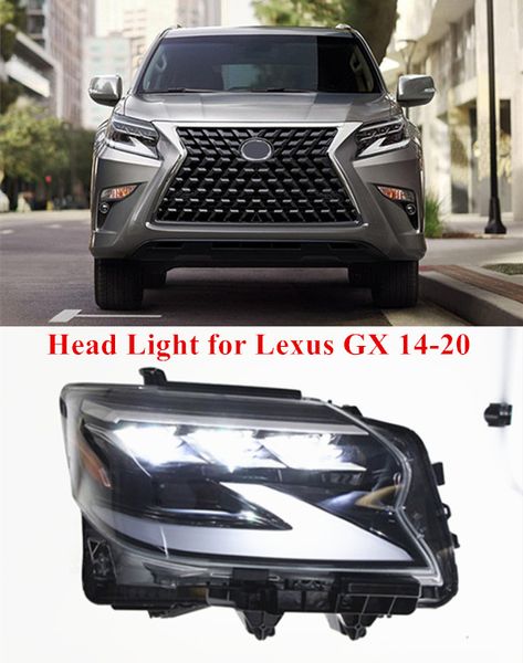 Conjunto de faros delanteros Dsytime para coche, faro LED para Lexus GX 2014-2020 GX400, lámpara de señal de giro, accesorios para automóviles