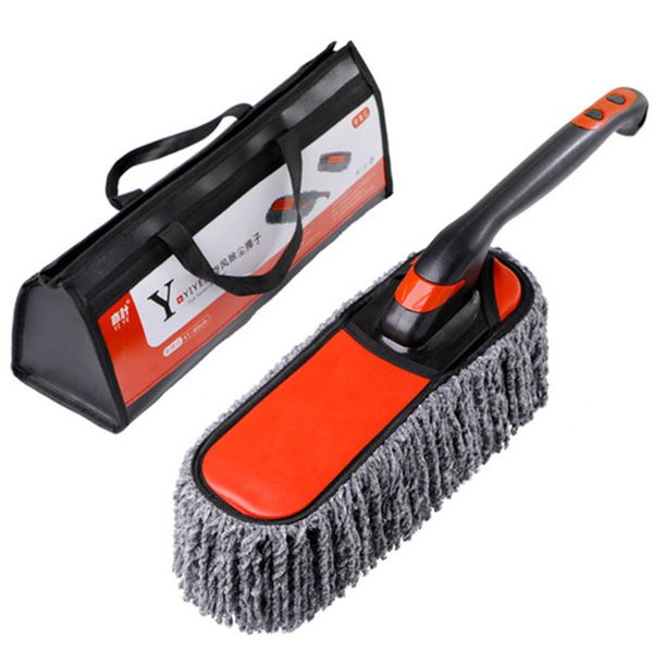 Cepillo para polvo para automóviles Cepillos de limpieza de microfibra multifuncionales Duster Mop Auto Duster era cuidado para el hogar con mango extensible