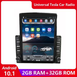 Lecteur DVD de voiture 9,7 pouces Universele Tesla Scherm Android 10.1 Met 2G 32G Autoradio Speler Gps Navigatie Écran multimédia vidéo stéréo