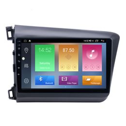 Auto DVD Audio Systeemspeler voor Honda Civic 2012 LHD met USB Ondersteuning Back-up Camera Mirror Link 10.1 Inch Android Radio GPS