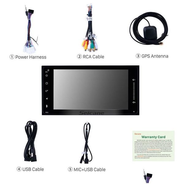 Voiture DVD DVD Player Car Android 10.0 4 Ajouter 64G DSP IPS Radio Stéréo GPS Navigatie pour Avanza 2003-2010 Unité Speler 7 pouces 4G Drop Dev Dhzqg