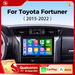 Voiture DVD pour Toyota Fortuner 2015-2022 Car radio Carplay Android Auto Tact Screen Multimedia Player Navigation GPS Radio