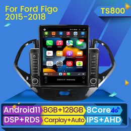 CAR DVD GPS 2 DIN VIDEO Palyer Android 11 Autoradio voor Ford Figo 2015-2018 Stereo Ontvanger Radio Auto Stereo Multimedia CarPlay