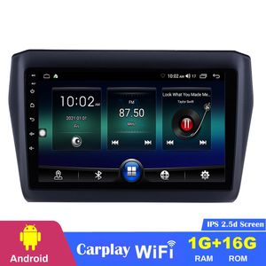 Lecteur DVD de voiture Navigation GPS pour SUZUKI Swift 2017-2019 avec prise en charge USB Musique AUX Caméra de recul Lien miroir 9 pouces Android